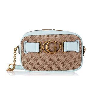GUESS Stone/Latte Aviana Crossbody Camera Bag NEW Never Used